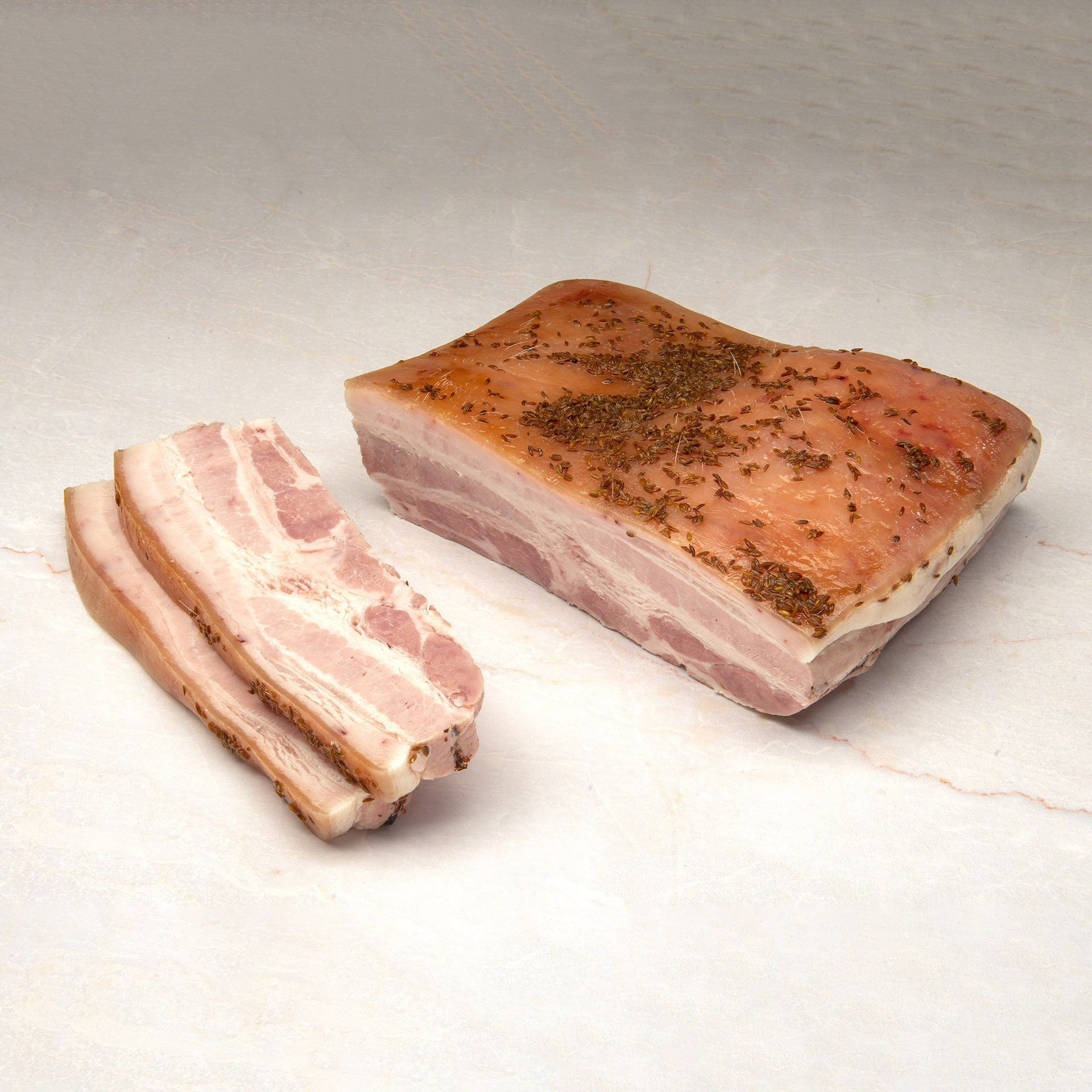 Cooked Pork Belly, Smoked