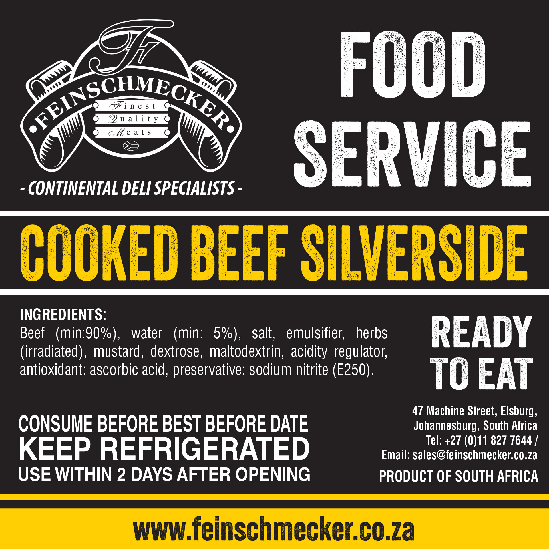 Catering Sliced Cooked Beef Silverside