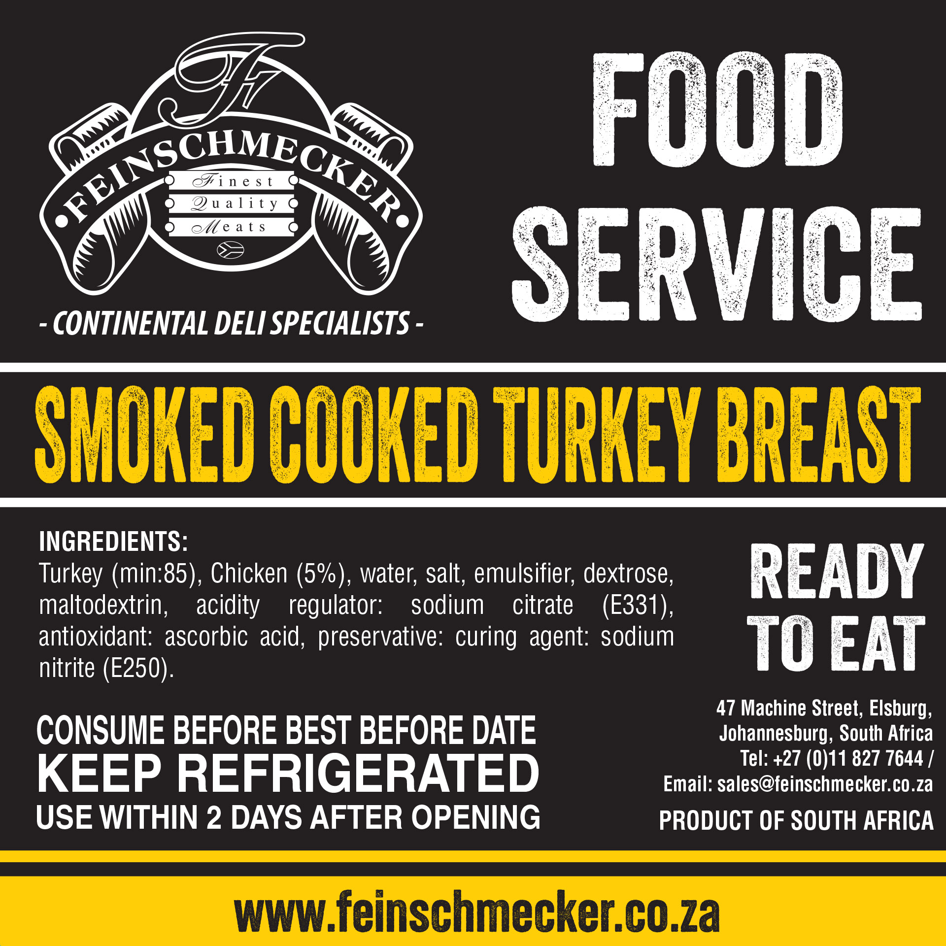 Catering Sliced Smoked Cooked Turkey Breast