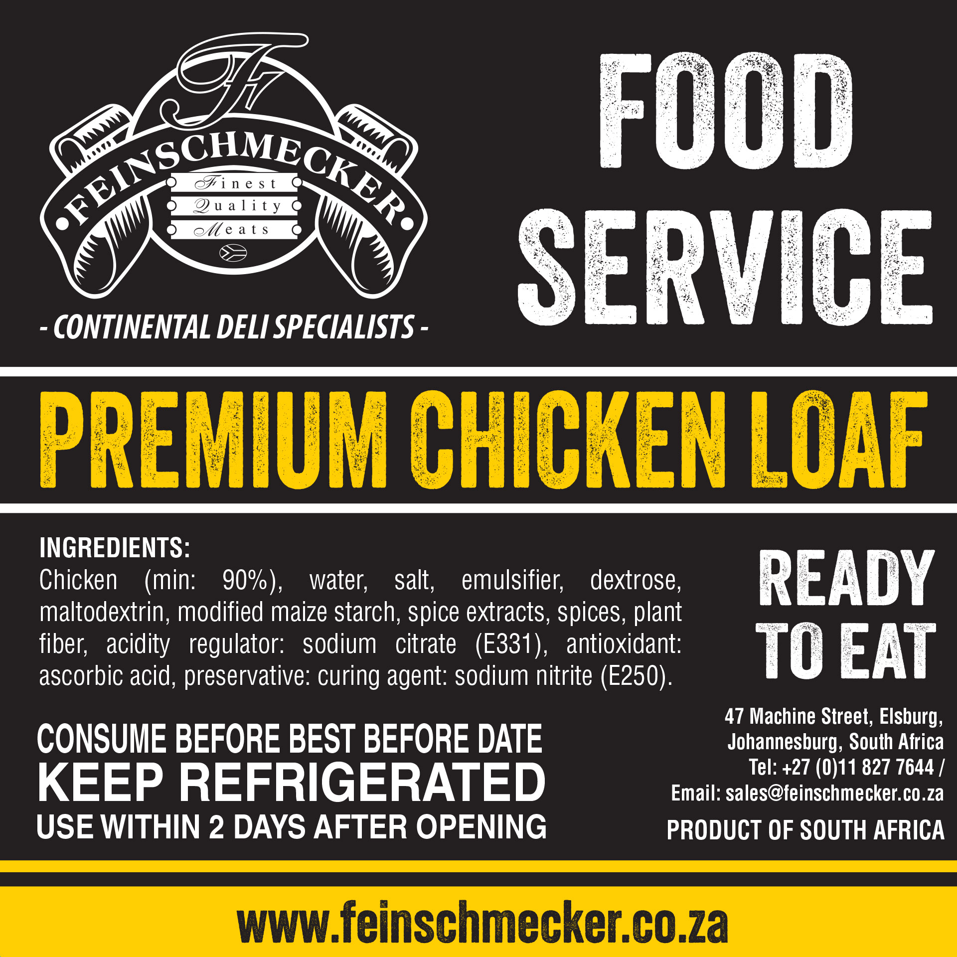 Catering Sliced Chicken Loaf, Premium