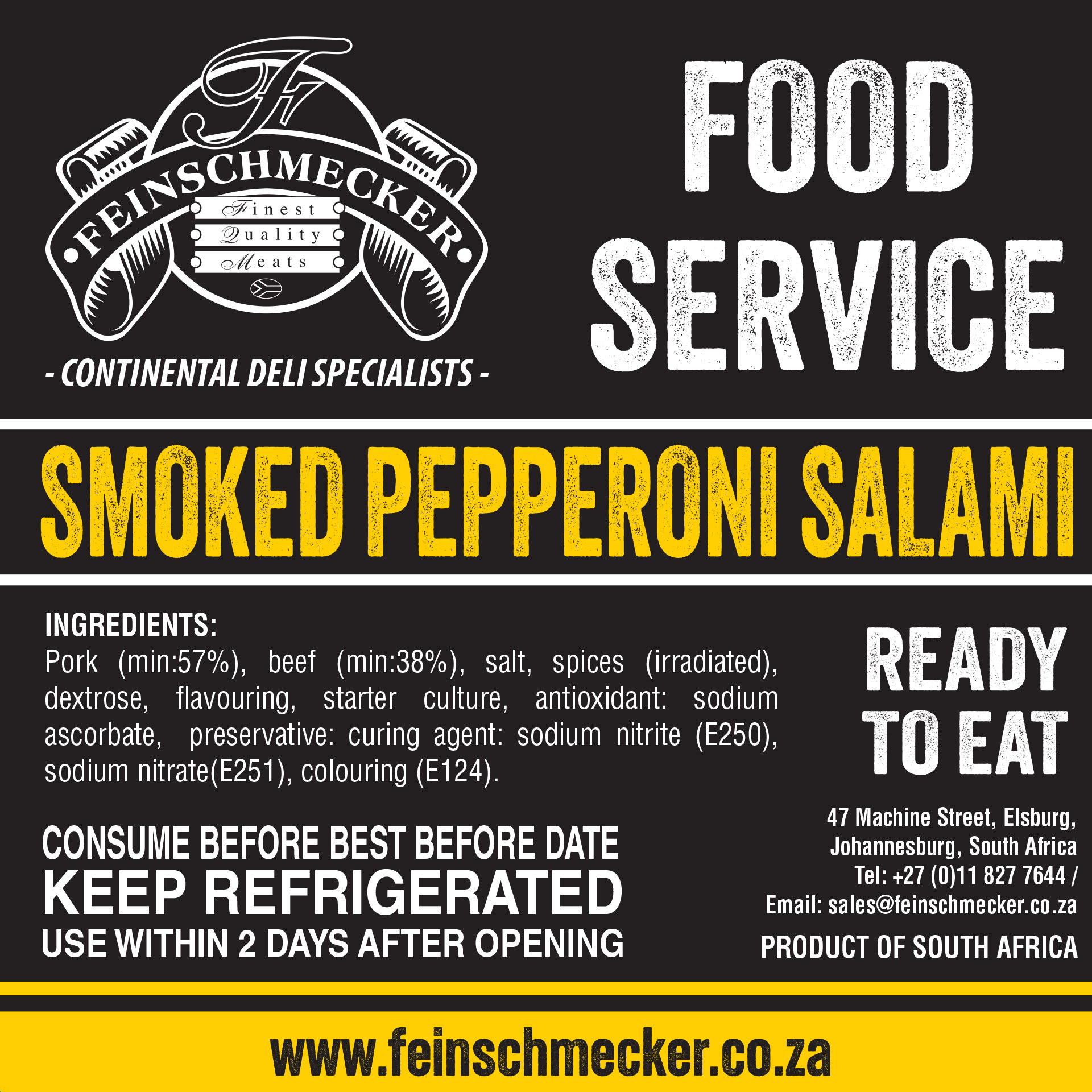 Catering Sliced Pepperoni Salami, Large