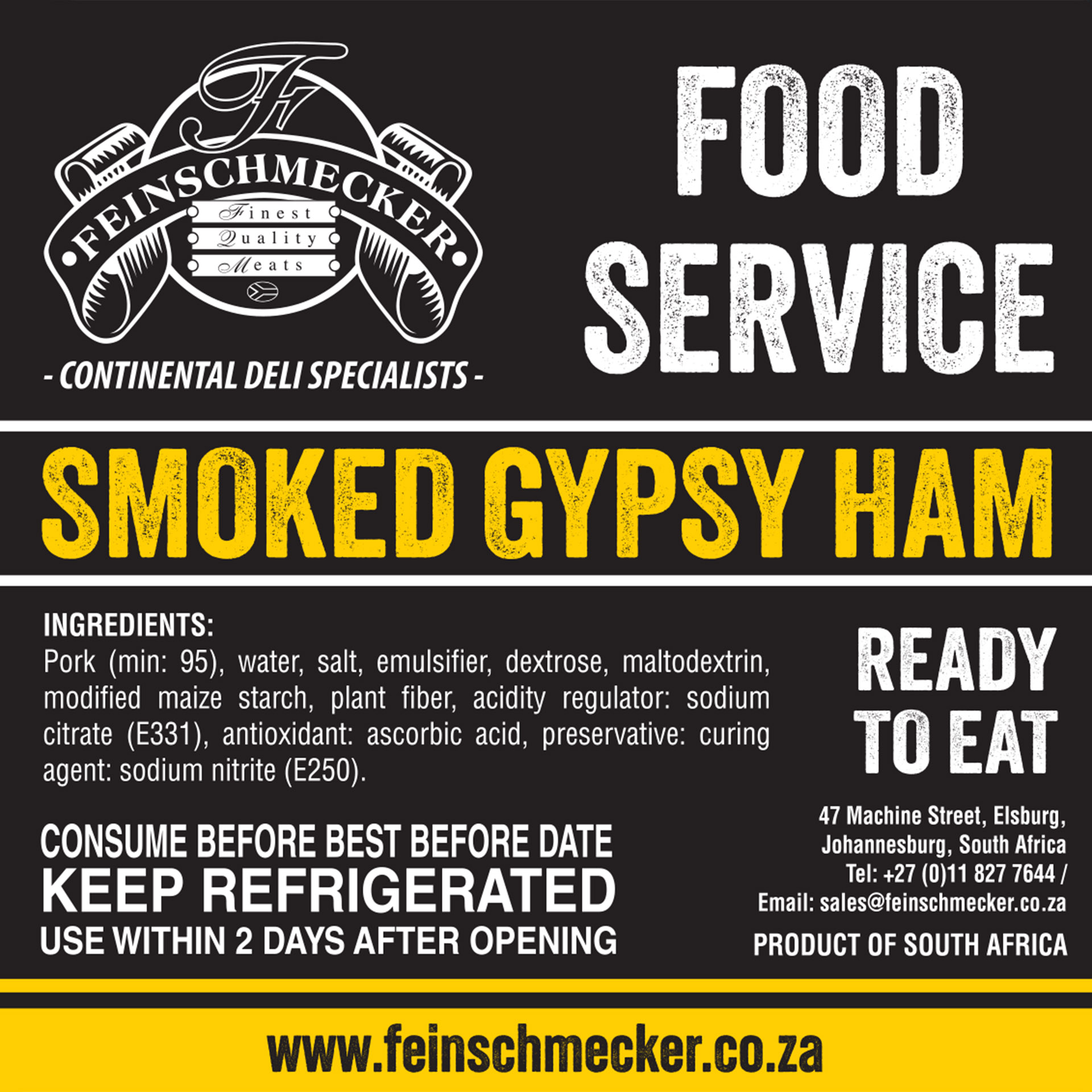 Catering Sliced Gypsy Ham, Smoked