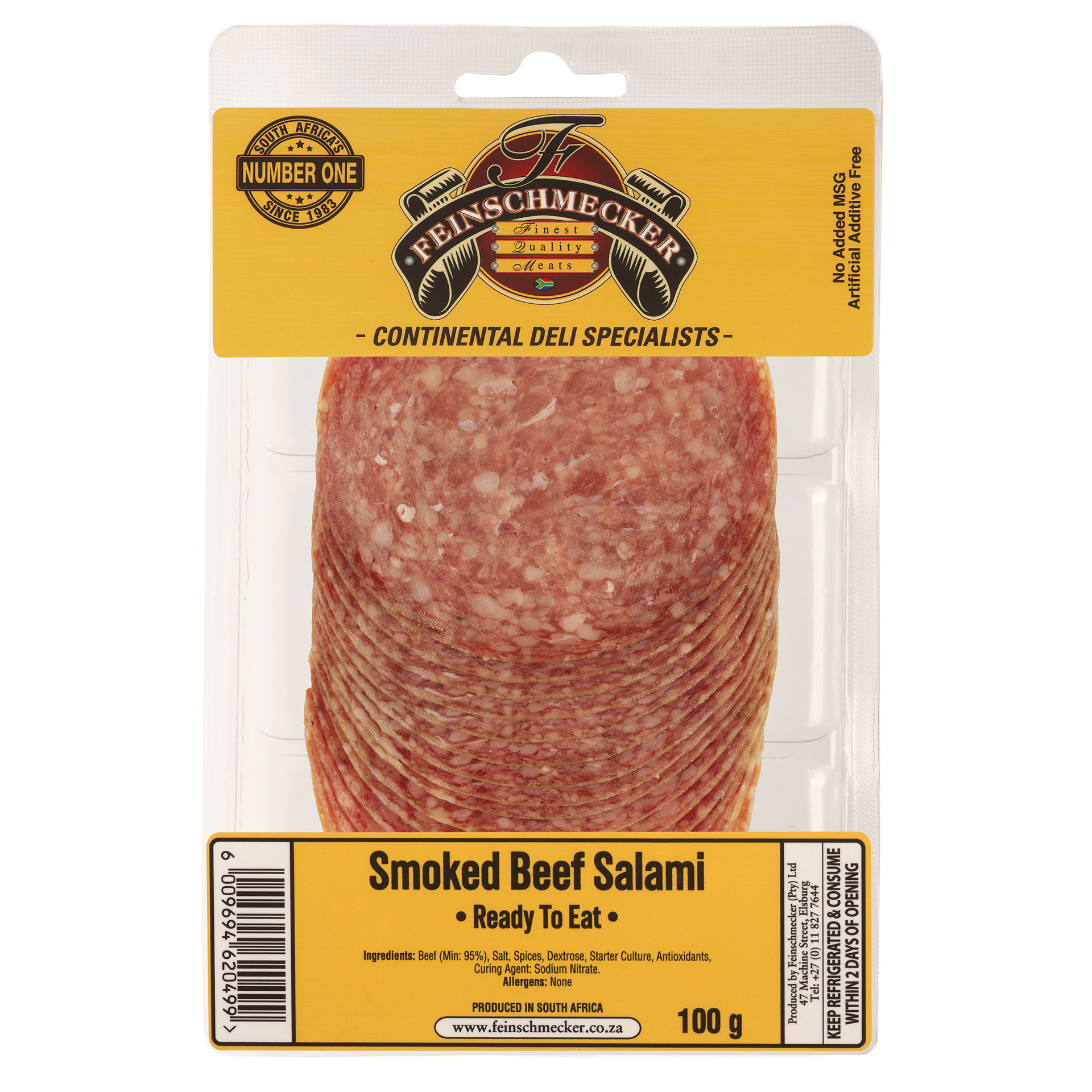 Beef Salami Large, Smoked (Contains No Pork)