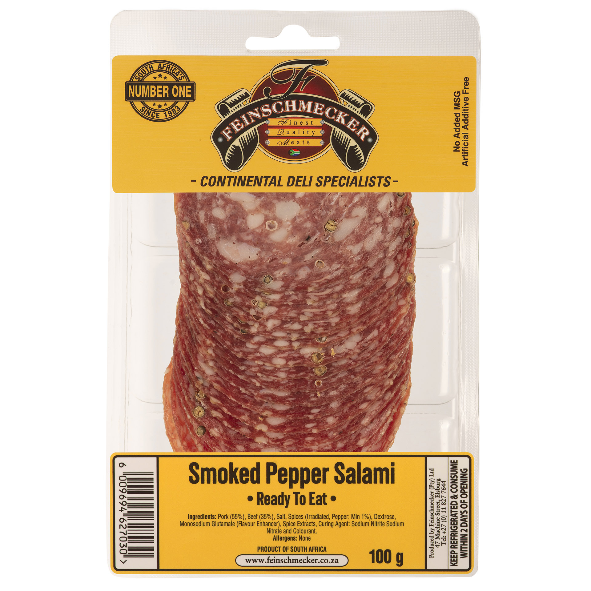 Pepper Salami Large, Smoked