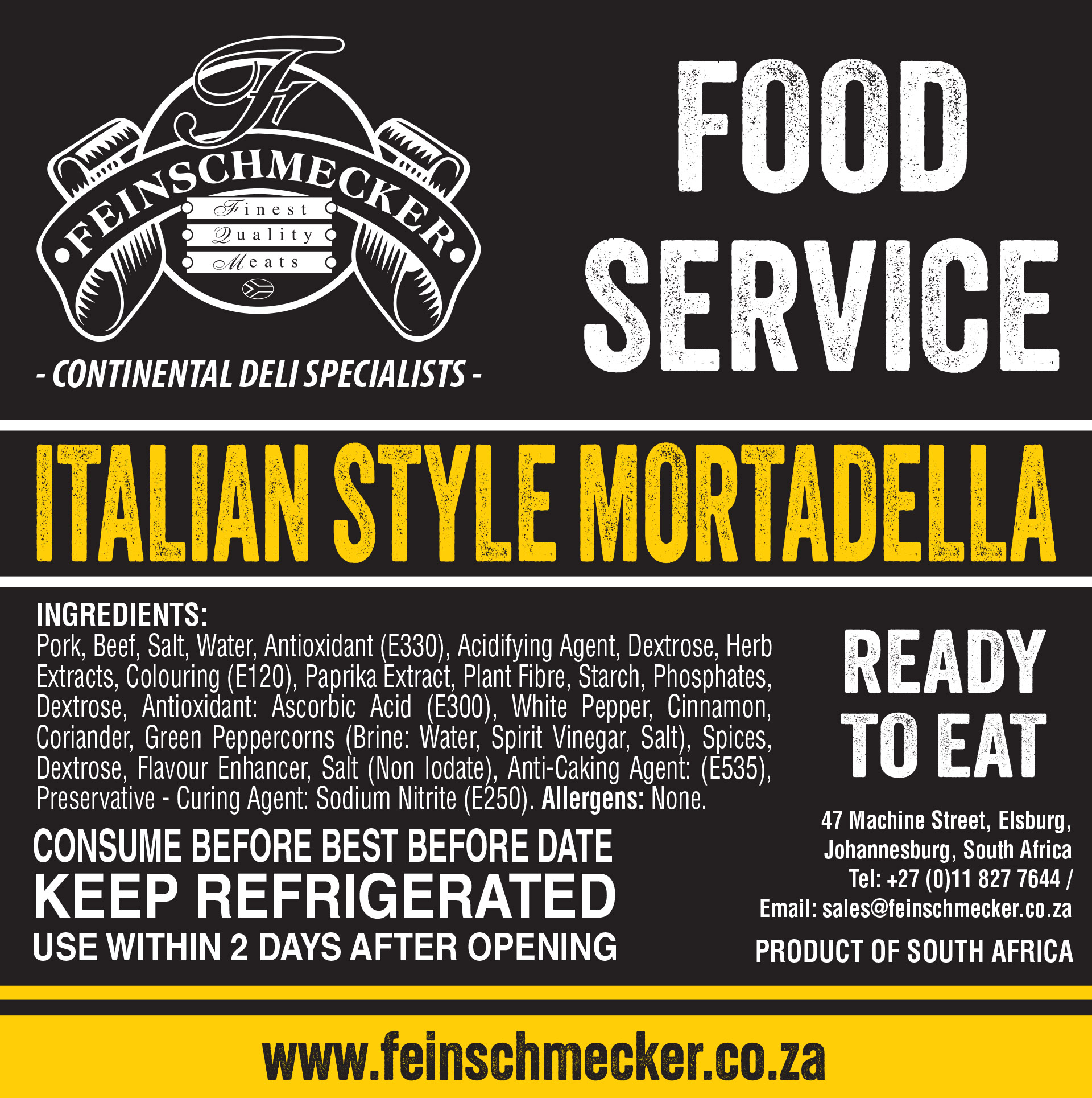 Catering Sliced Mortadella, Italian Style