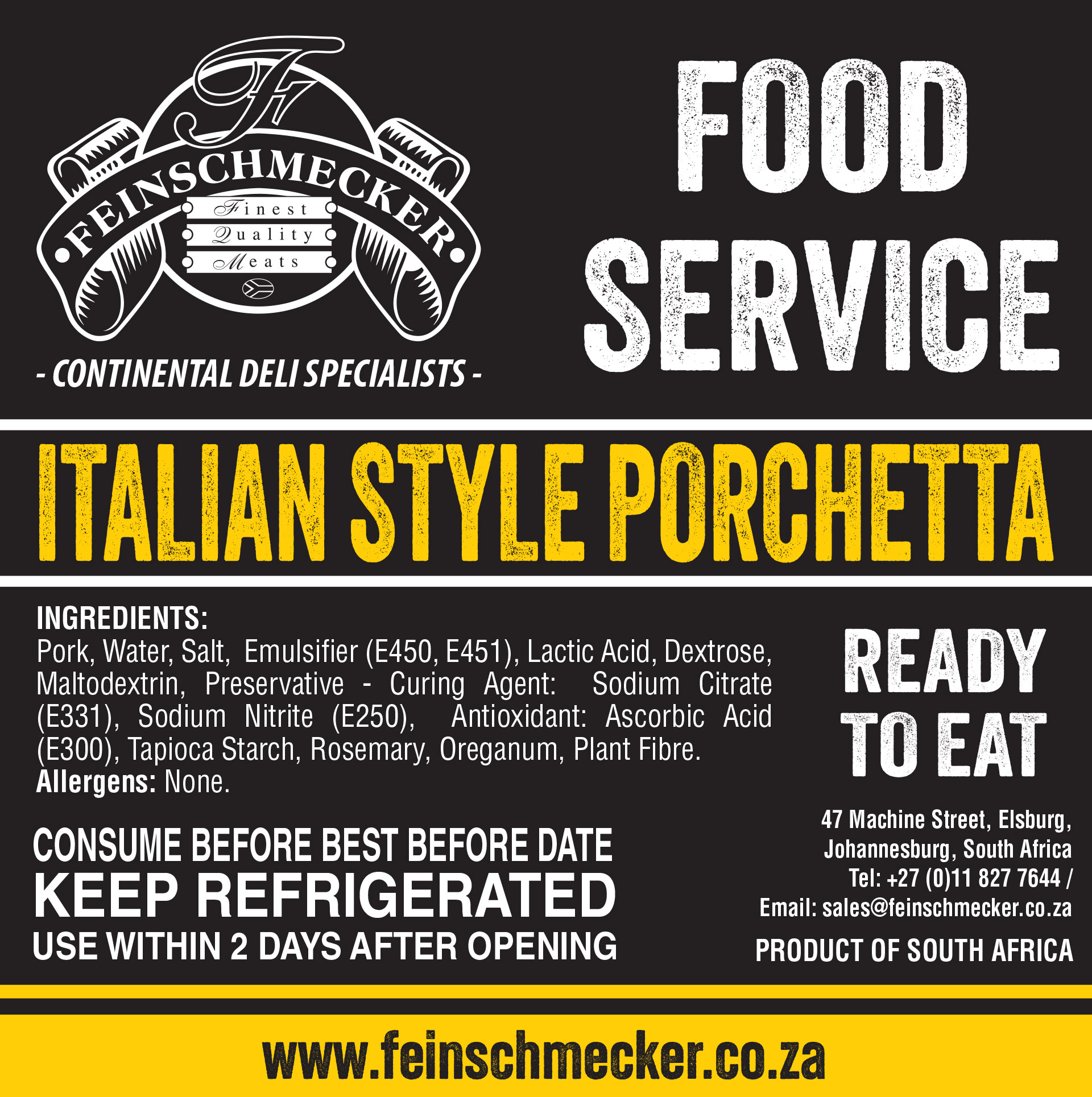 Catering Sliced Porchetta, Italian Style