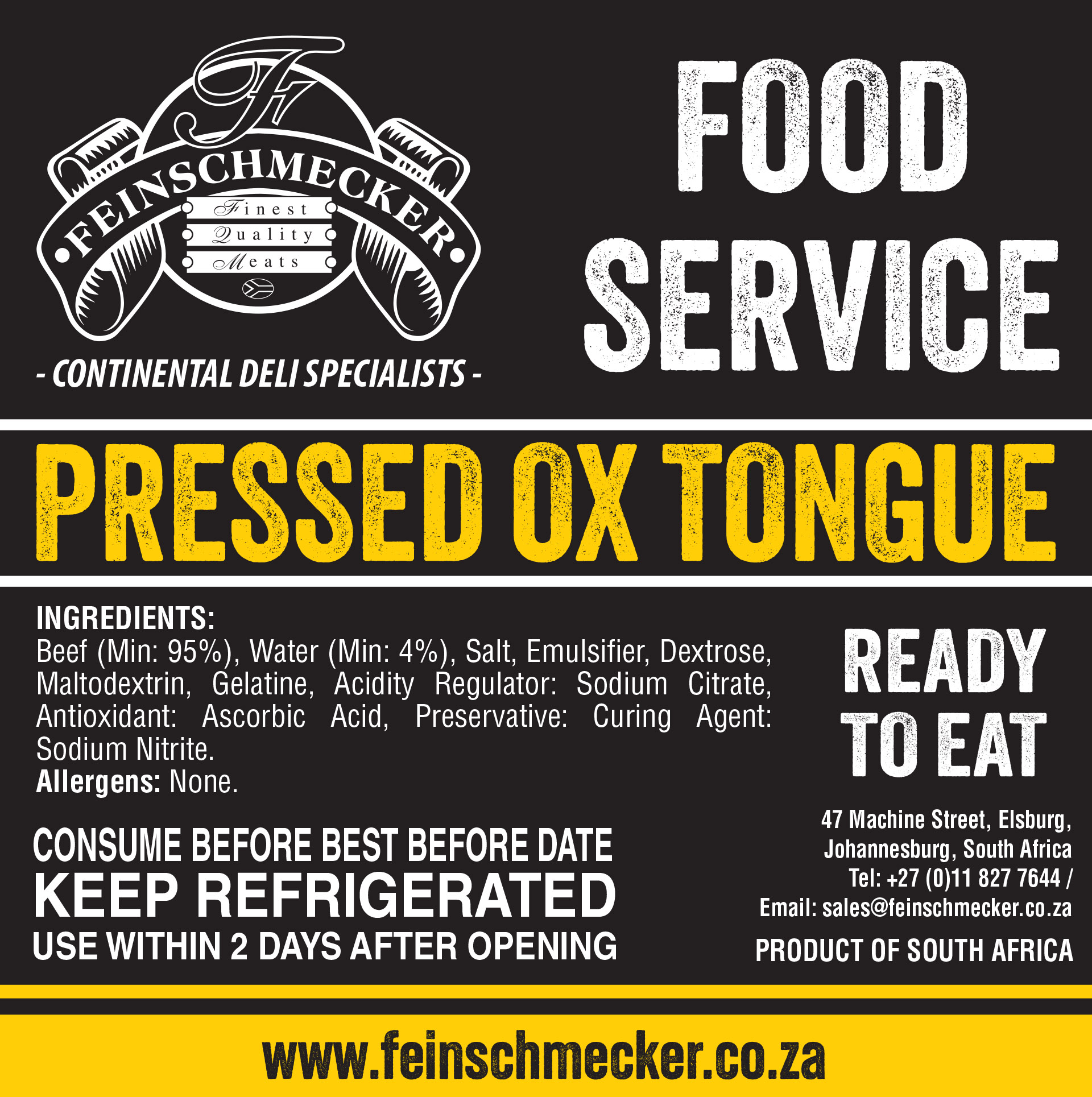 Pressed Ox Tongue Foodservice