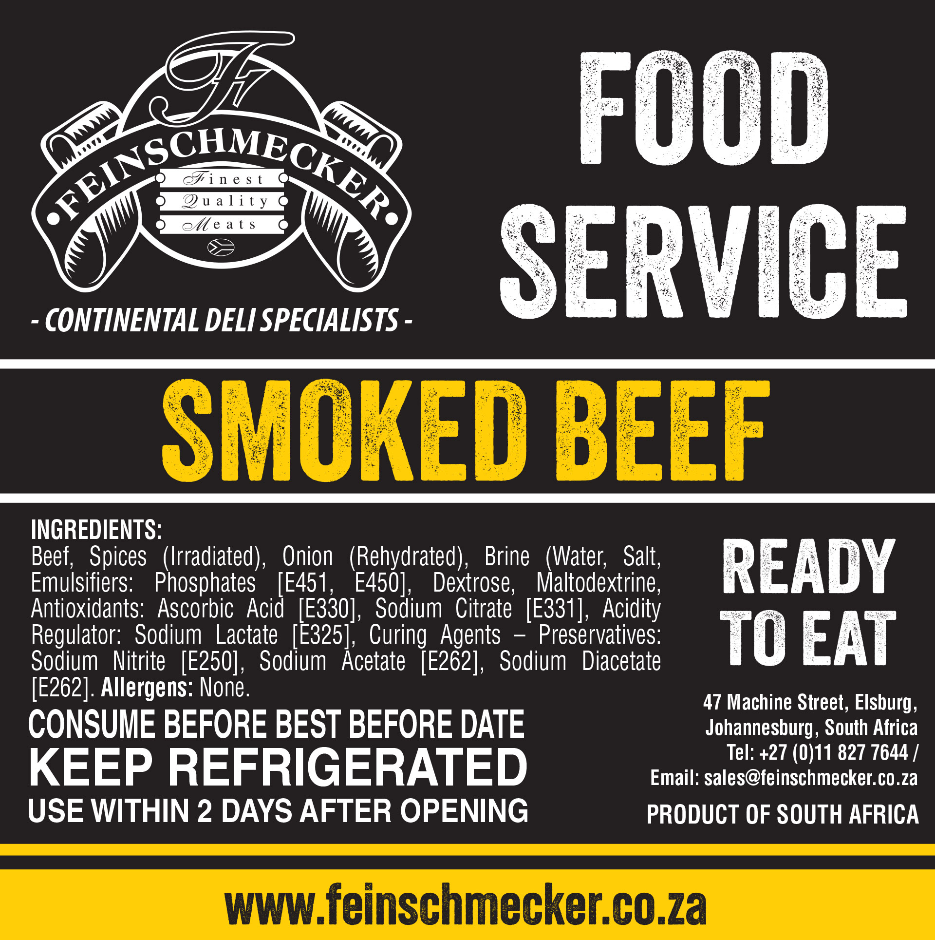 Catering Sliced Smoked Beef