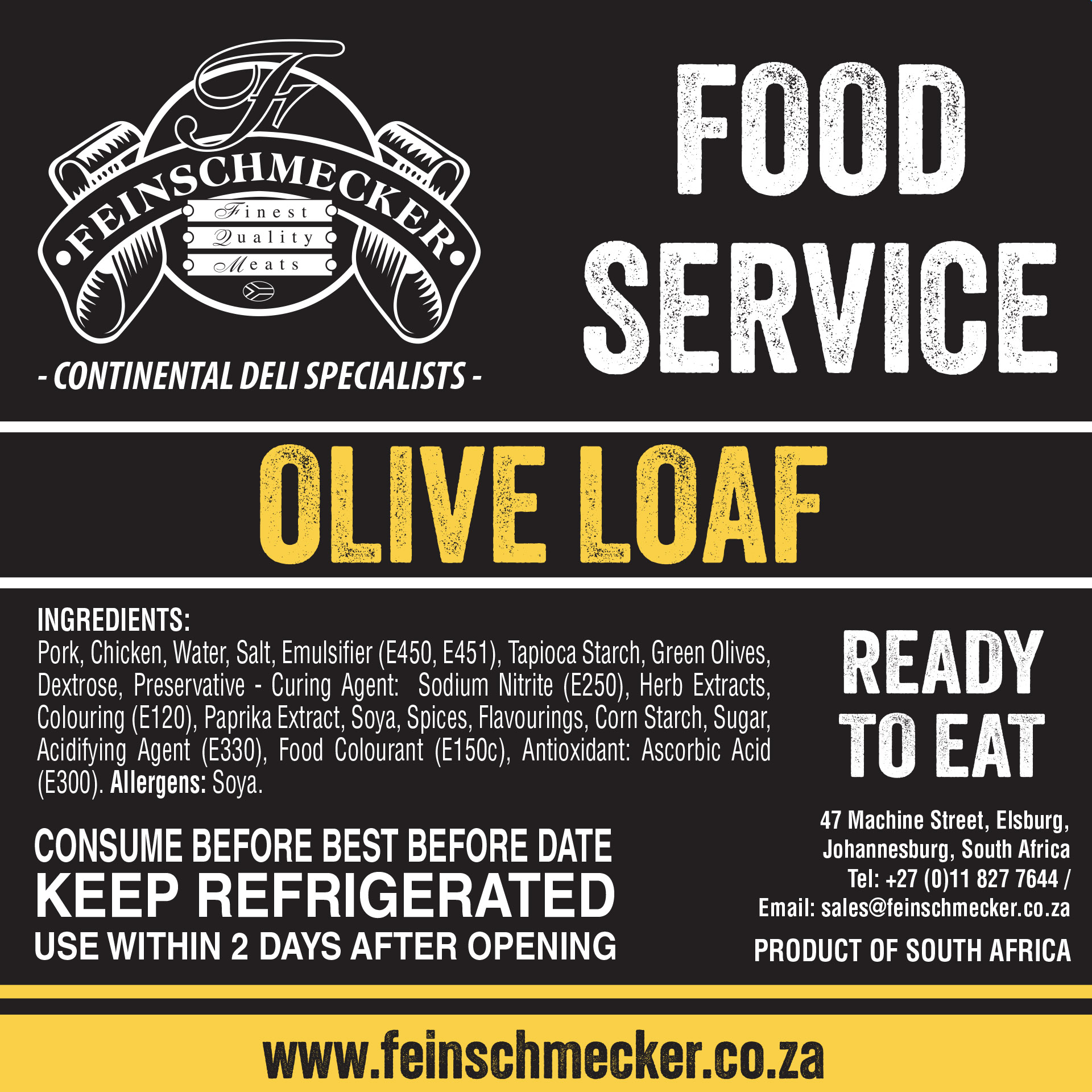 Catering Sliced Olive Loaf, Premium