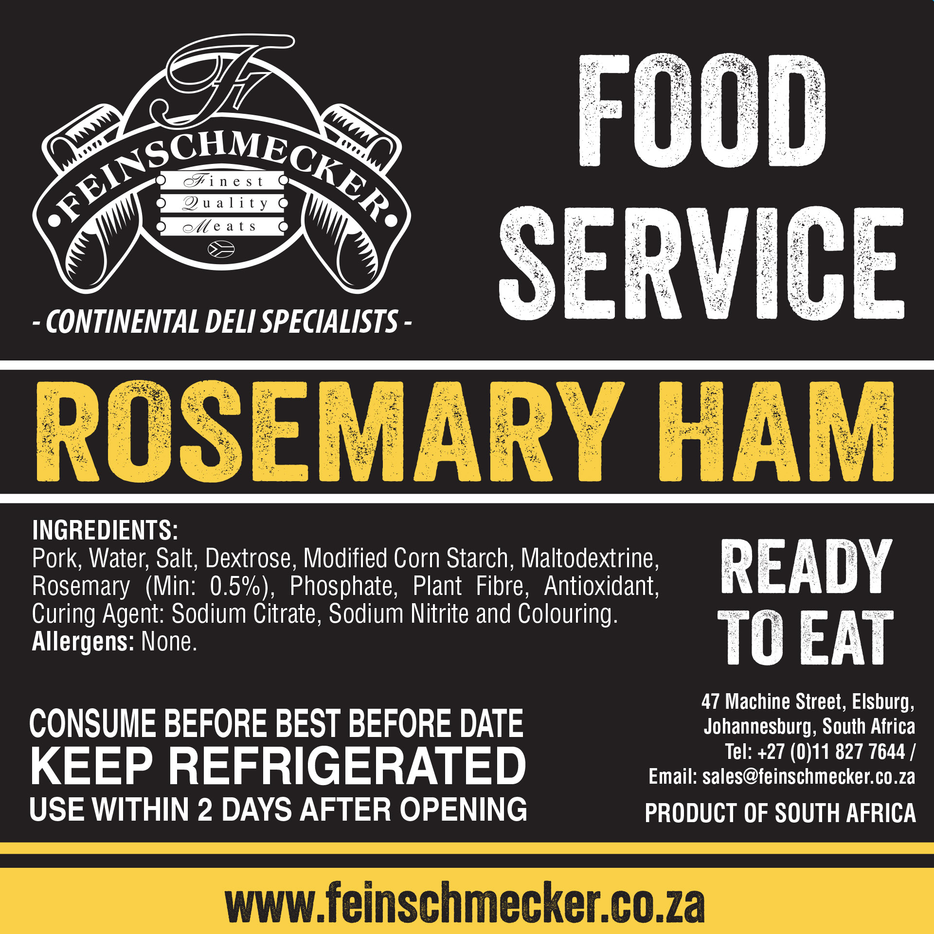 Catering Sliced Rosemary Ham