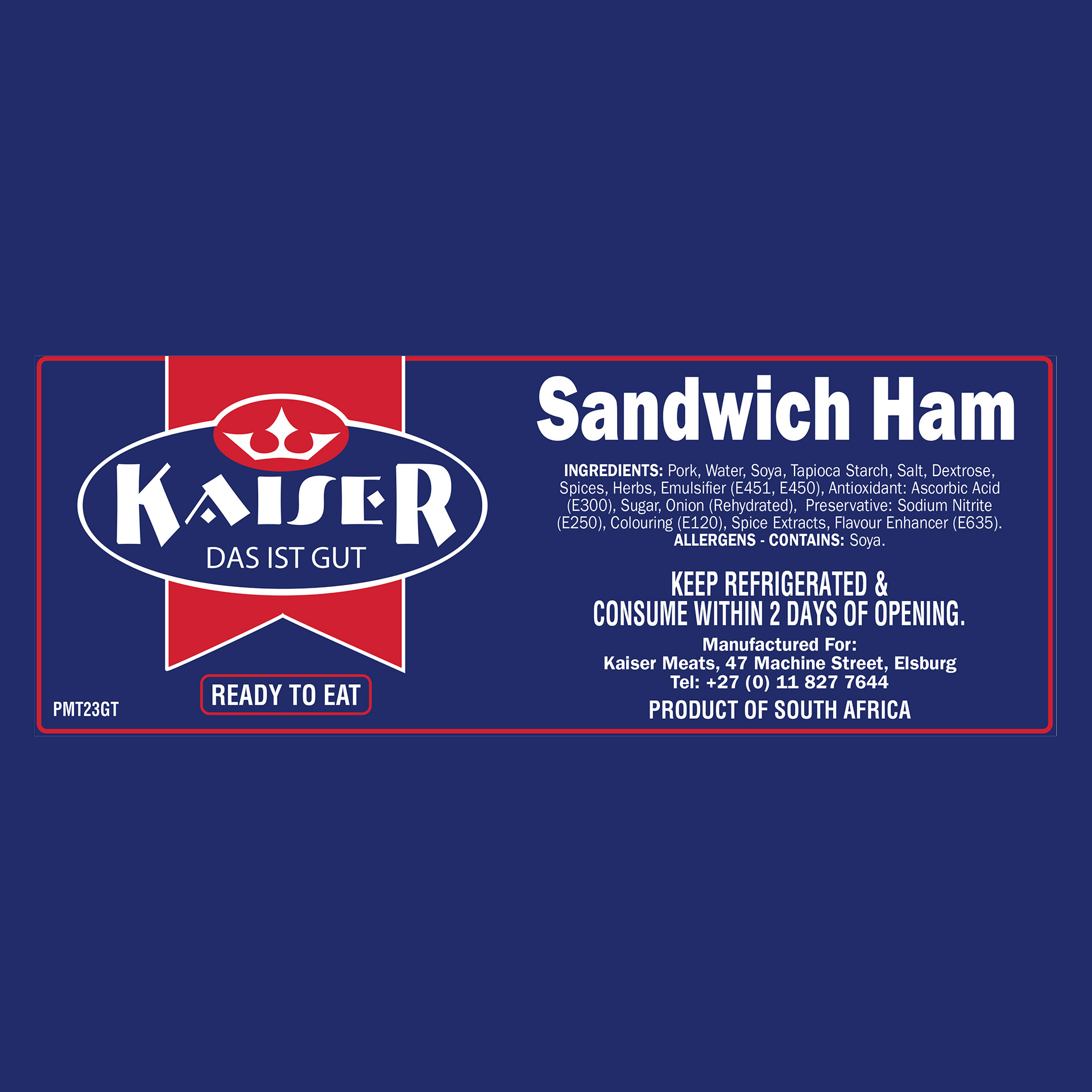 Catering Sliced Kaiser Sandwich Ham